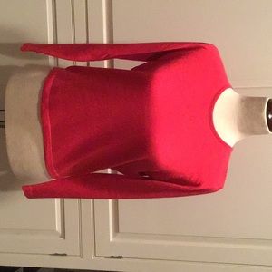 VALERIE LOUTHAN RED CASHMERE AND SILK PULLOVER SW.